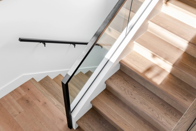 A passage way from one floor to the next, the stairs